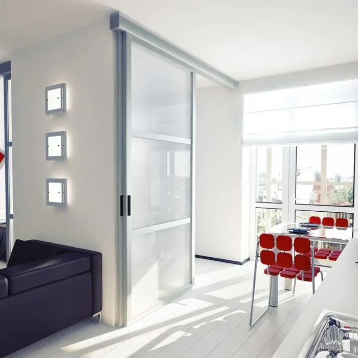 realizzazione porte scorrevoli vetro