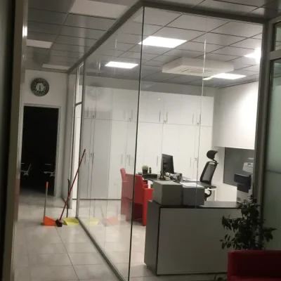 pareti vetro ufficio