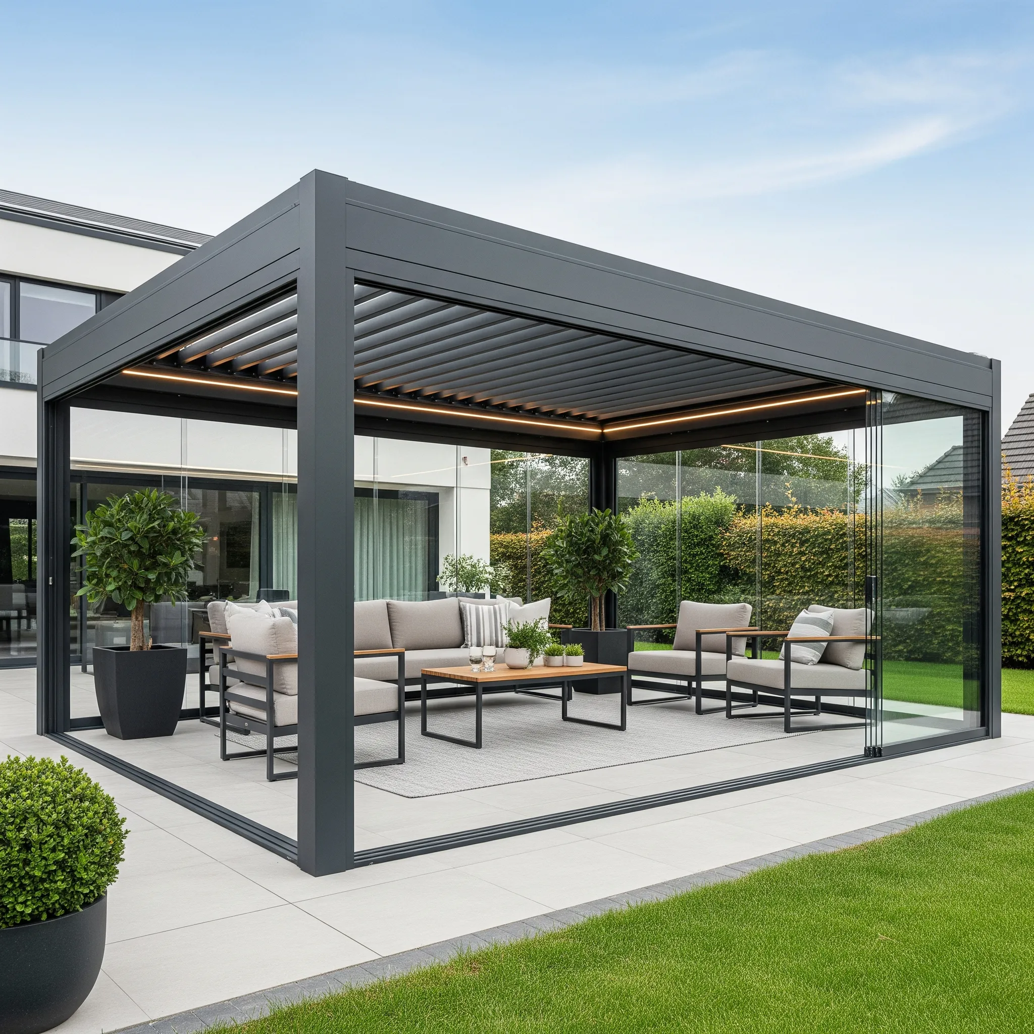 gazebo in vetro gazebo in vetro